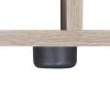 Staircase Bookcase/Display Shelf 55.9" Oak - Brown