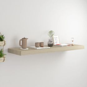 Floating Wall Shelf Oak 31.5"x9.3"x1.5" MDF - Brown
