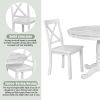 Orisfur. 5 Pieces Dining Table and Chairs Set for 4 Persons, Kitchen Room Solid Wood Table with 4 Chairs - pic