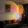 5-Head Projector Sunset Floor Lamp, Rainbow Ambient Night Light, Modern Minimalist Floor Lights for Bedroom Living Room Holiday Gifts - silver