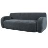 U_Style 81.5" Minimalist Compression Sofa, Curved Design, 3-Seater Casual Sofa for Living Rooms, Bedrooms, and Apartments - as Pic