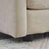 Sofa Set of 2 Chenille Couch, 2+3 Seater Sofa Set Deep Seat Sofa, Modern Sofa Set for Living Room, Beige Chenille - as Pic