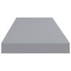 Floating Wall Shelf Gray 31.5"x9.3"x1.5" MDF - Grey
