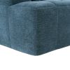 101.2" Sectional Sofa Full-Compressed Sofa Modular Sofa Couch Free-combined Sofa with Deep Seating for Living Room, Blue - as Pic