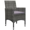 7 Piece Patio Dining Set Gray - Gray