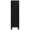 Wardrobe Industrial Black 35.4"x15.7"x55.1" Steel - Black