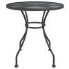 5 Piece Patio Dining Set Expanded Metal Mesh Anthracite - Anthracite