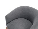 Style Comfort Accent Chair Gray Upholstery Durable Frame Solid Wood Legs Contemporary Living Room Furniture 1pc - as Pic