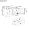 Storage Bench with 2 Drawers and 2 Cabinets,Shoe Bench with Removable Cushion for Living Room,Entryway - Gray Wash - Solid Wood