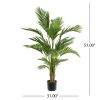 51 inch Artificial Palm Tree - Green - Iron+Plastic