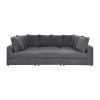 Haven 6 - Piece Modular Corduroy Sectional - as Pic