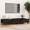 TV Stand Black 59.1"x13.6"x11.8" Engineered Wood - Black