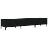 TV Stand Black 59.1"x13.6"x11.8" Engineered Wood - Black