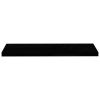 Floating Wall Shelf High Gloss Black 35.4"x9.3"x1.5" MDF - Black