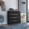 Aralia Drawer Dresser, Four Drawers, Superior Top - White / Light Oak