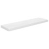 Floating Wall Shelf High Gloss White 35.4"x9.3"x1.5" MDF - White