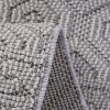 LOOM & LUXE Collection 2X8 White /Geometric Indoor/Outdoor Area Rug - as Pic