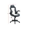 Adjustable Heigh Executive Office Chair, Black and White - as Pic