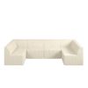 U shape Modular Sectional Sofa, Compressed Sectional Sofa Modern Minimalist Style Corduroy Couch, BEIGE