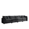 Corduroy Sofa , Modern Upholstered 4 Seater Corduroy Fabric Sofa , Office Living Room Apartment Comfortable Sofa