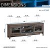 Techni Mobili Grey Driftwood TV Stand - as pic