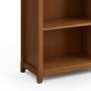 Amherst 30 inch Solid Wood 5 Shelf Bookcase in Light Golden Brown - as Pic