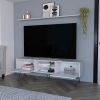 Tv Stand Franklin, Living Room, White - White