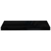 Floating Wall Shelf High Gloss Black 23.6"x9.3"x1.5" MDF - Black