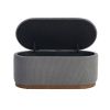 Lift Top Storage Bench Foam Cushioned Seat Gray Corduroy Fabric Upholstery 1pc - as Pic