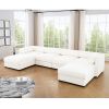 Modular Sectional Sofa with Storage, Extra Large U Shaped Sectional Couch for Living Room, White