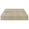 Floating Wall Shelves 4 pcs Oak 15.7"x9.1"x1.5" MDF - Brown