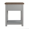 Drawer Nightstand; Set of 2 - Gray - Medium Density Fibreboard, Laminate, Wood Composite, Metal