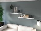 Floating Shelf Lyle, Living Room, White - White - Material