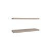 Floating Shelves 1.50" H, 2 Shelves, Taupe - as Pic