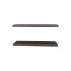 Floating Shelves 1.50" H, 2 Shelves, Walnut - as Pic