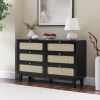 Drawer bedroom dresser, wooden antique dresser, TV cabinet bedroom living room corridor storage dresser, storage box drawer cabinet