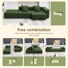 105.5''L Shaped Modular Sectional Sofa,Wide and Deep Seat,Minimalist Wrinkle-resistant Corduroy Couch