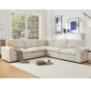 Sectional Couches For Living Room,Modular Couch,Wireless Charging Port & Cup Holders,5-seat ,DIY Combination,L-shaped Sofa, Beige
