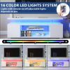 TV Stand for 65 Inch TV LED Gaming Entertainment Center Media Storage Console Table with Large Side Cabinet for Living Room( White) - as Pic