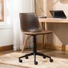 Cesena Faux Leather 360 Swivel Air Lift Office Chair, Antique Brown - as Pic