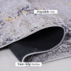 LOOM & LUXE 2'6''x10' Runner - Area Rugs for living room, bedroom, kitchen, dining room rug (Gray/Gold, 2'6''x10') - as Pic
