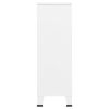 Industrial Wardrobe White 26.4"x13.8"x42.1" Steel - White