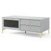 TV Stand with Compartment and Drawers for 55 Inch TV - Gray
