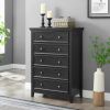 Modern 5 Drawers Dresser 5 Drawers Cabinet,Chest of Drawers Closet Organizers and Storage Clothes Storage Drawers Cabinet