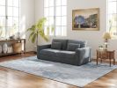 83" Modern Sofa Couches for Living Room, 3 Seater Sofa with Detachable Cover & double cushioning, Haze - as Pic