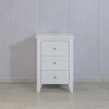 set of 2 pcs white 3 Drawer Nightstand with Charging Station and USB Ports & Power Outlets,Wooden Bed Side Table/End Table Modern Night Stands