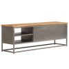 TV Stand Recycled Teak and Steel 47.2"x11.8"x15.7" - Brown