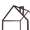 (Slats are not included)Full Size Wood Bed House Bed Frame with Fence,for Kids,Teens,Girls,Boys (Espresso )(OLD SKU:WF281294AAP) - as pic