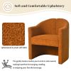 Mirod Stylish Curved Design, Comforting Embrace, Versatile Aesthetic, Dual Purpose Decorative Accent Chair, for Living room,Bedroom and study - as Pic