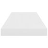 Floating Wall Shelves 4 pcs High Gloss White 23.6"x9.3"x1.5" MDF - White